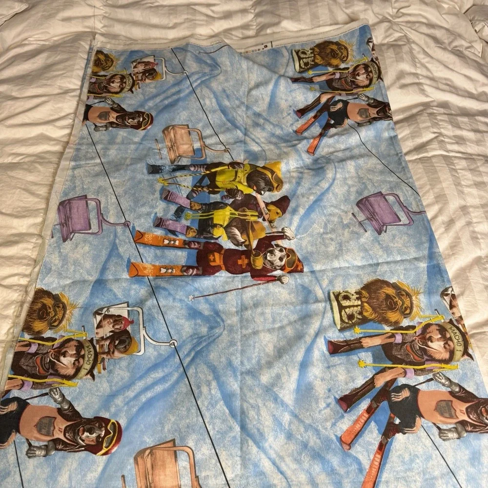 Vtg JOHN WOLF Textiles Bryan Moon 